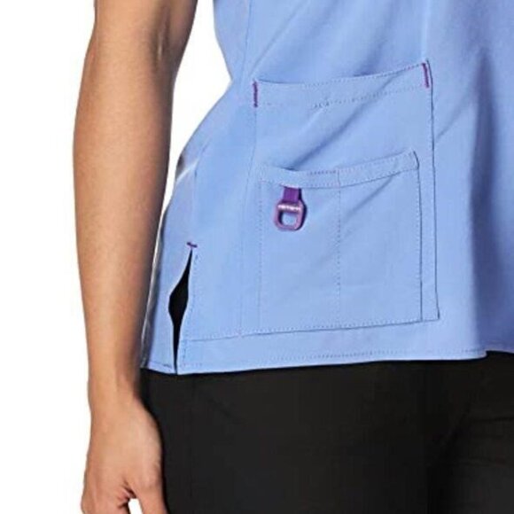 **Carhartt** C12110 - Women's Force® Cross-Flex Modern Fit V-Neck Top - Picture 2 of 3